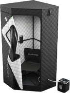 SAUNABOX Personal Steam Sauna Tent With Chair Mat And Case - SmartSteam Kit Pro