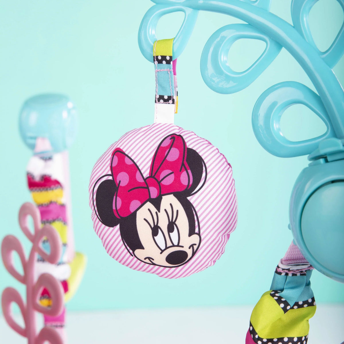 Bright Starts Disney Baby Minnie Mouse PeekABoo Activity Jumper Bouncer With Lights & Music - 10299