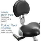 Fitness Folding Exercise Bike, Silver - FB350