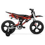 Hyper Bicycles 16 Inch Kids Motobike With Mag Wheels, Training Wheels, Black/Red