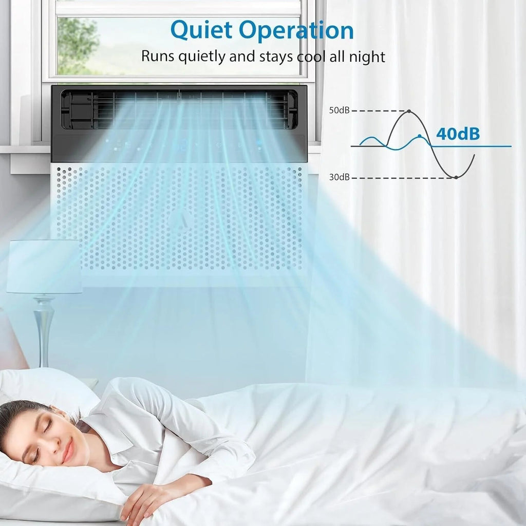 Window Air Conditioner 8000 BTU Up To 370 Sq. Ft. With Remote And App Control
