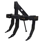 Titan Distributors Inc. 3 Shank Subsoiler Ground Ripper For Category 1 & 2 3 Point Tractors - Quick Hitch Compatible