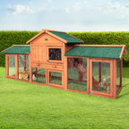 i.Pet Wooden Pet Hutch, 220 x 52 x84 cm