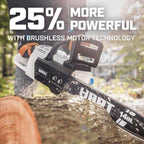 HART 40-Volt Cordless Brushless 14-Inch Chainsaw Kit With 4.0Ah Lithium-Ion Battery