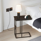 C-Shaped Sofa Side Tables, Set of 2, 11" D x 19" W x 24" H