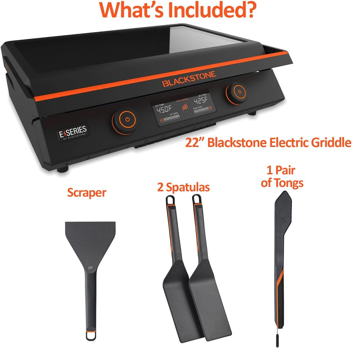 Blackstone 22 Inch Electric Tabletop Griddle With Hood And Accessories - 8001 E-Series