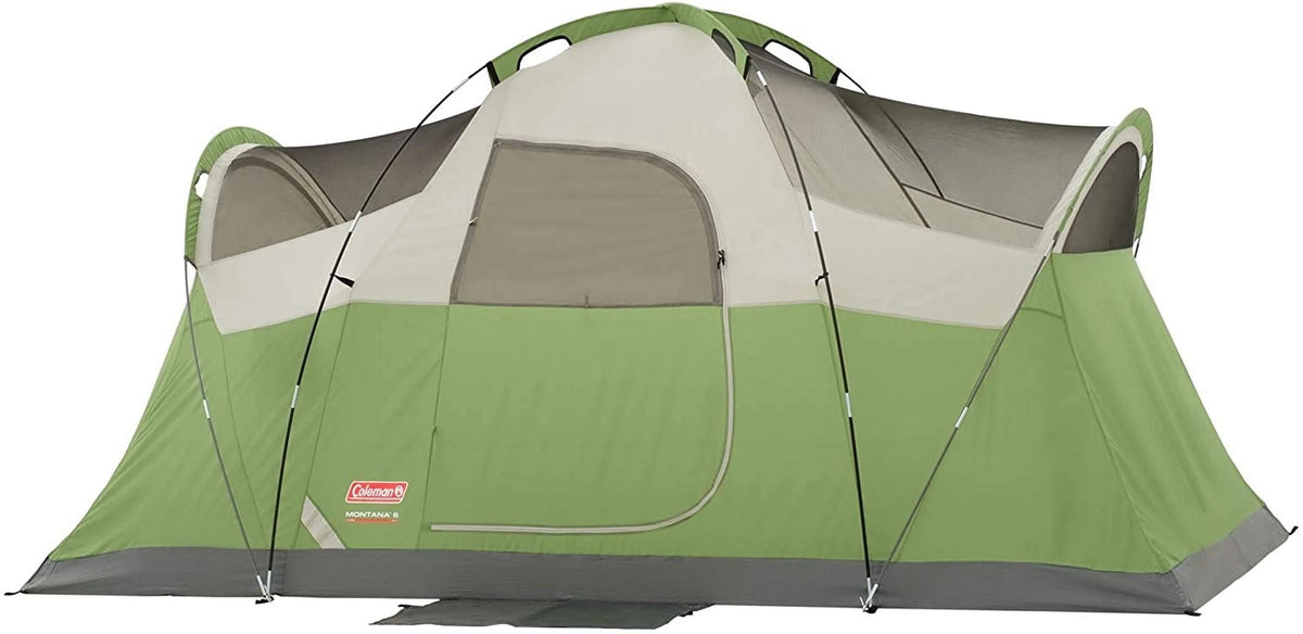 Coleman Montana Camping Tent, 6/8 Person, 12 x 7 ft, 5-foot 8-inch Center Height - Montana