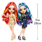 Rainbow High Twin Fashion Dolls, Laurel & Holly De'Vious, 2-Pack - Special Edition