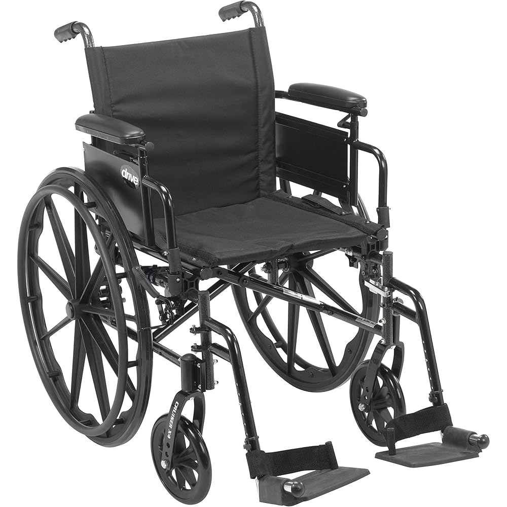 Drive Medical Lightweight Wheelchair 18-Inch Axle - Cruiser X4