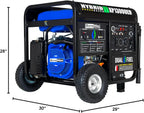 DuroMax 13,000-Watt Dual Fuel Portable Generator, Gasoline/Propane, Electric Start - XP13000EH