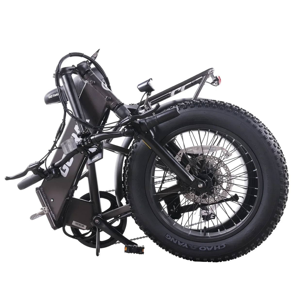 GOTRAX F3 500W Folding Fat Tire Electric Bike, 20in x 4in Tires, 20 MPH, 60 Mile Range - F3