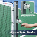 Pickleball Net System, White, Metal, 22' Wide