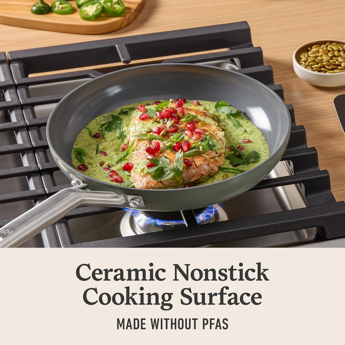 Calphalon Ceramic Nonstick 12-Piece Cookware Set