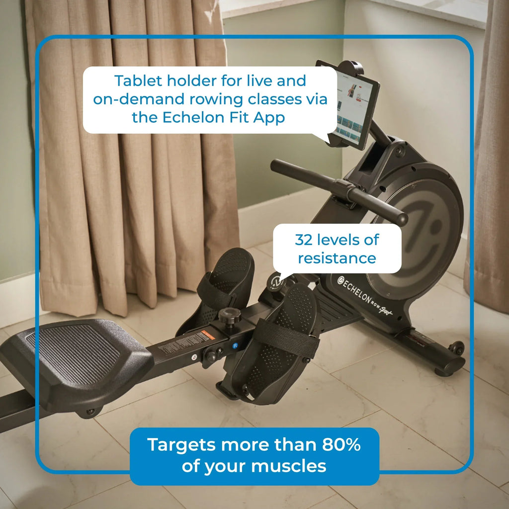 Echelon Exercise Rower With 32 Levels Of Magnetic Resistance - Sport