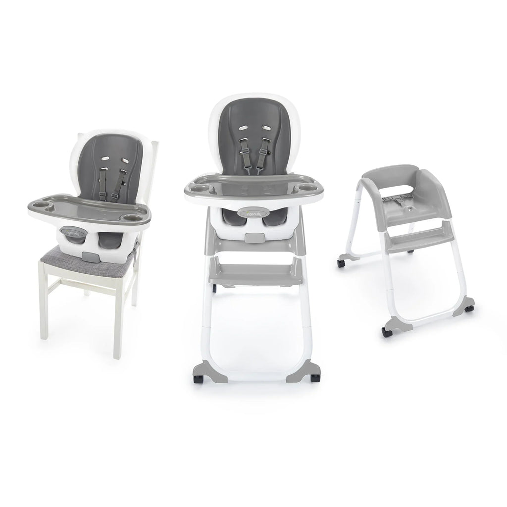 Ingenuity SmartClean Trio Elite 3-in-1 Convertible High Chair, Toddler Chair, And Booster Seat - Slate