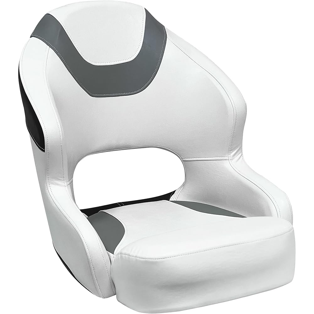 Baja Series Marine Bucket Seat, White/Grey/Black