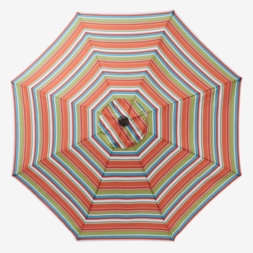 BrylaneHome 9 Ft Tilt-And-Crank Patio Umbrella With 8 Steel Ribs