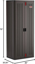 Suncast Commercial 19 Cu. Ft. Resin Storage Cabinet, Black