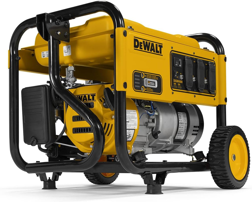 DeWalt Portable Gas Generator 5 000 Starting Watts, 4 000 Running Watts, 223cc - DXGNR4000