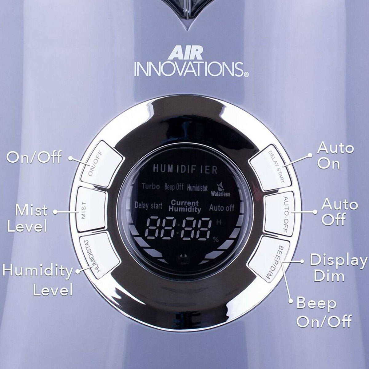 Air Innovations Ultrasonic Cool Mist Digital Humidifier, 2.15 Gal. Tank - 801B