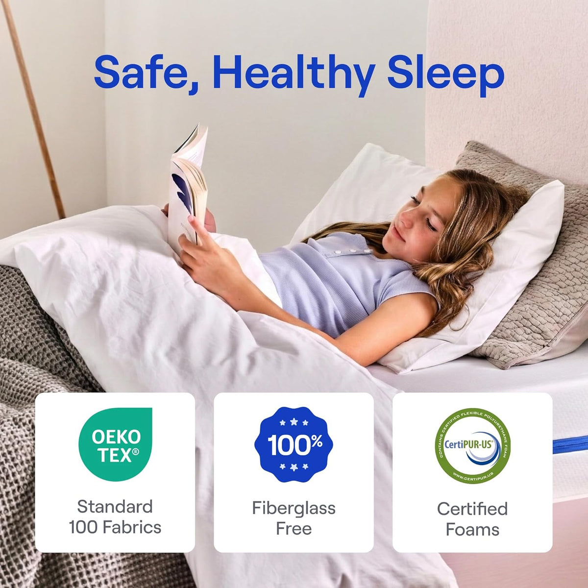 Nectar Kids Twin Mattress 8 in - 2-Sided Memory Foam Design