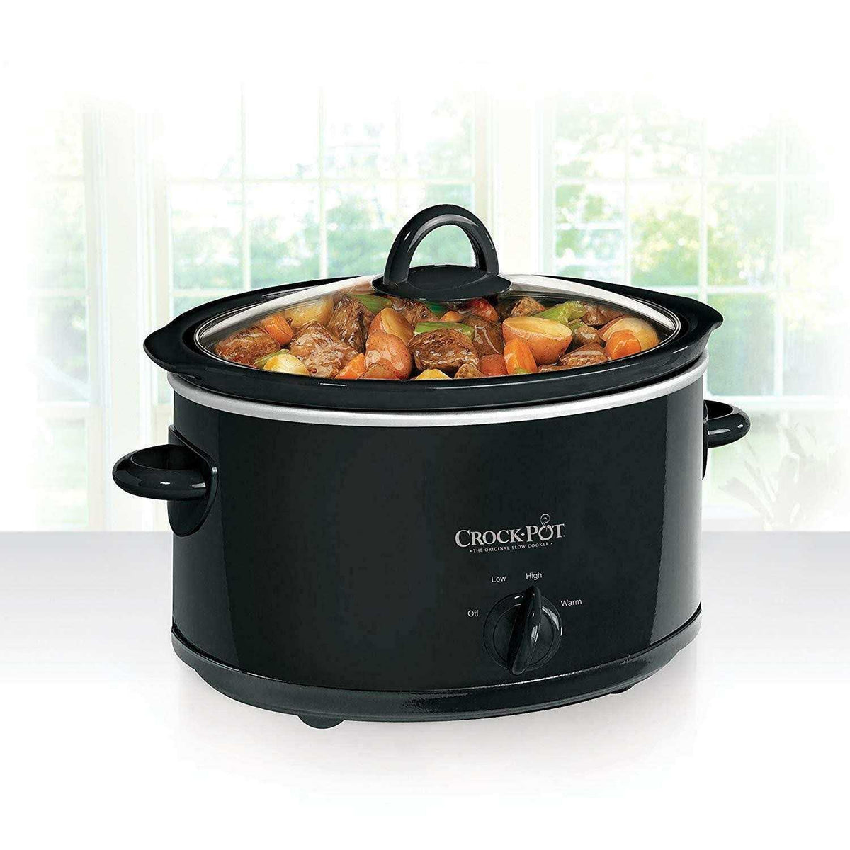 Crock-Pot Manual Slow Cooker 4 Quart - Black
