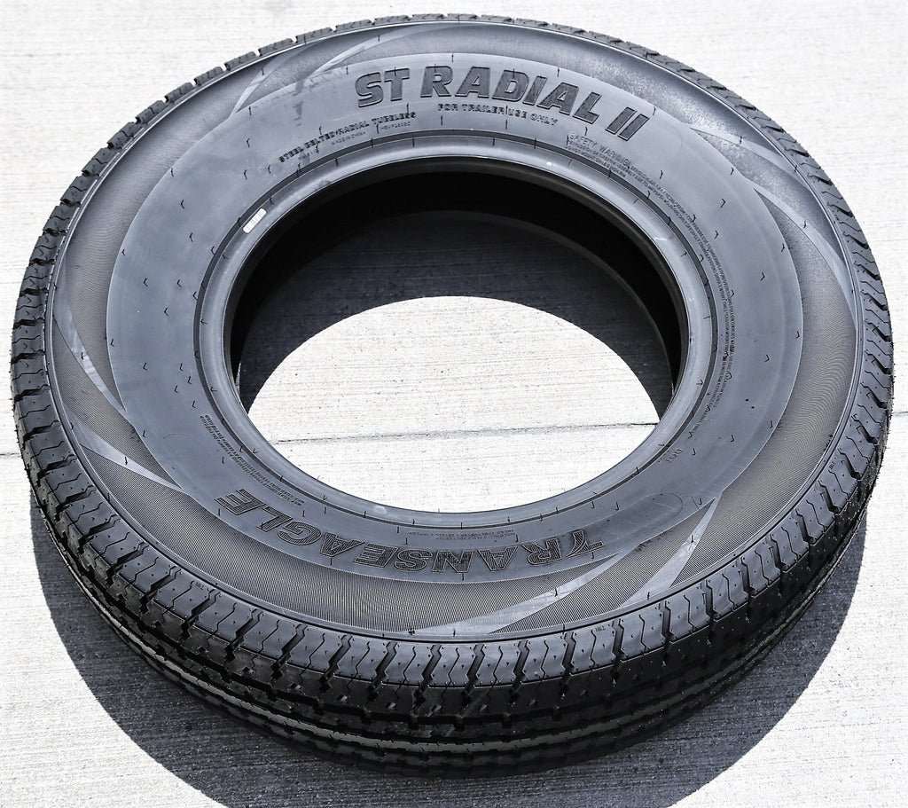 Transeagle ST Radial II Steel Belted Trailer Tires, ST205/75R15 107/102L Load Range D 8 Ply - Pair of 2