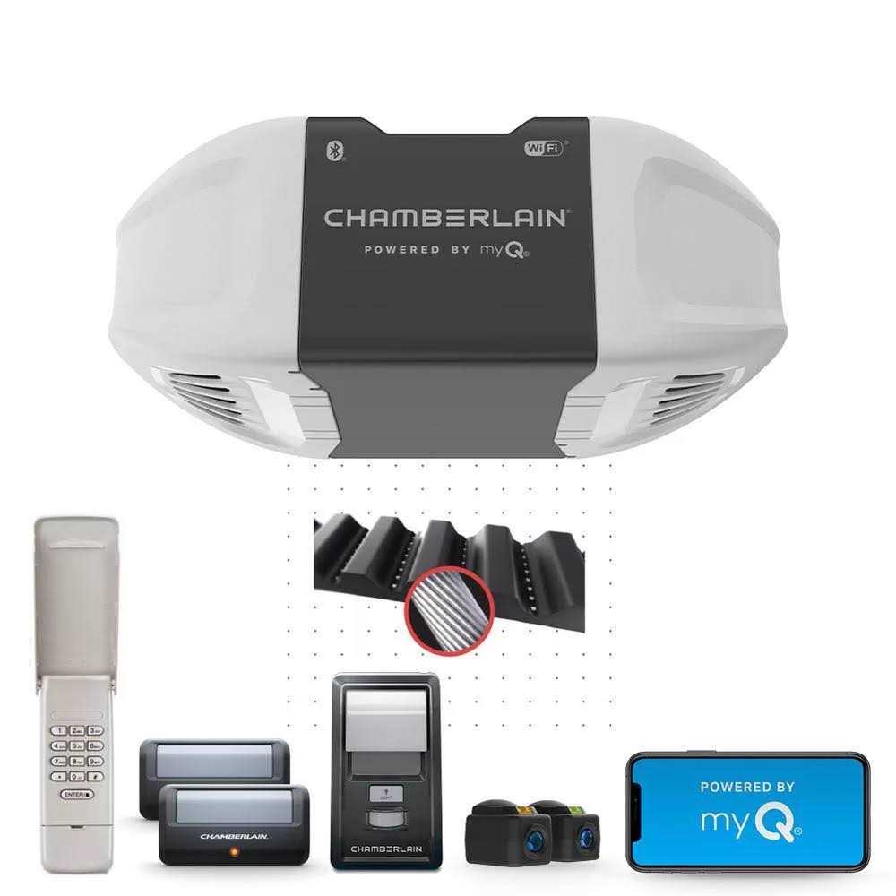 Chamberlain 3/4 HP Smart Quiet Belt Drive Garage Door Opener - B4505T
