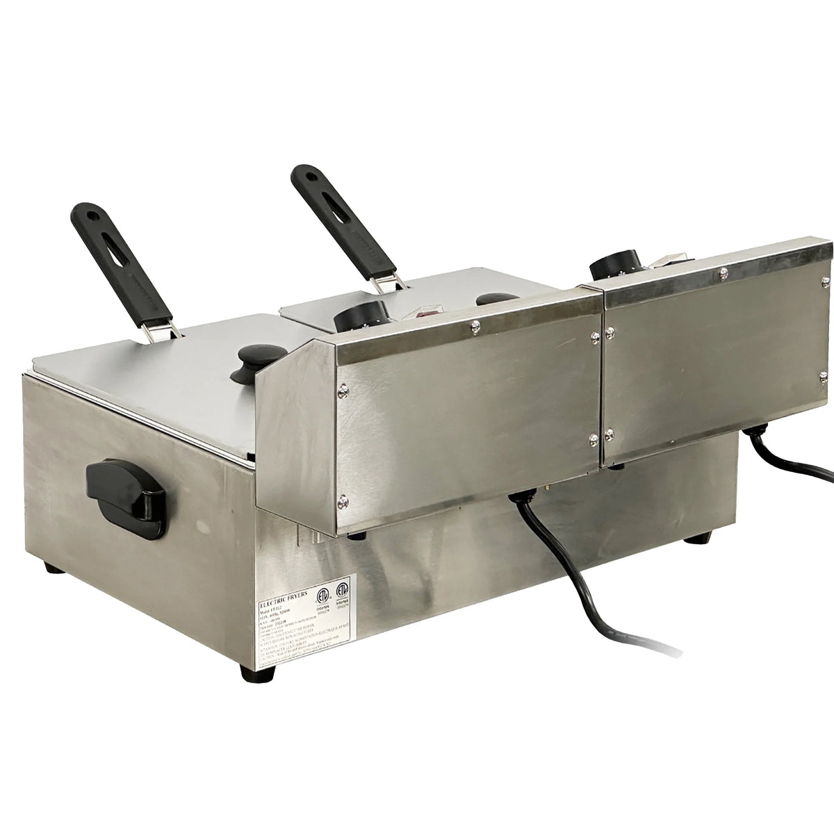 Commercial Electric Countertop Stainless Steel Deep Fryer 23 in 12L 2.5KW