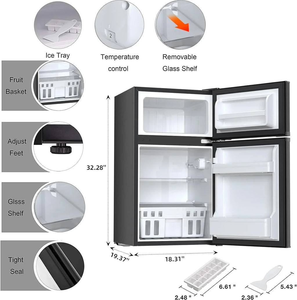 Antarctic Star Compact Mini Refrigerator 3.2 cu ft, Green - F90GR