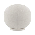 Hillsdale Boulder Upholstered Swivel Storage Chair, Ash White