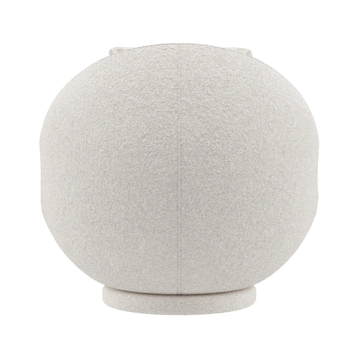 Hillsdale Boulder Upholstered Swivel Storage Chair, Ash White