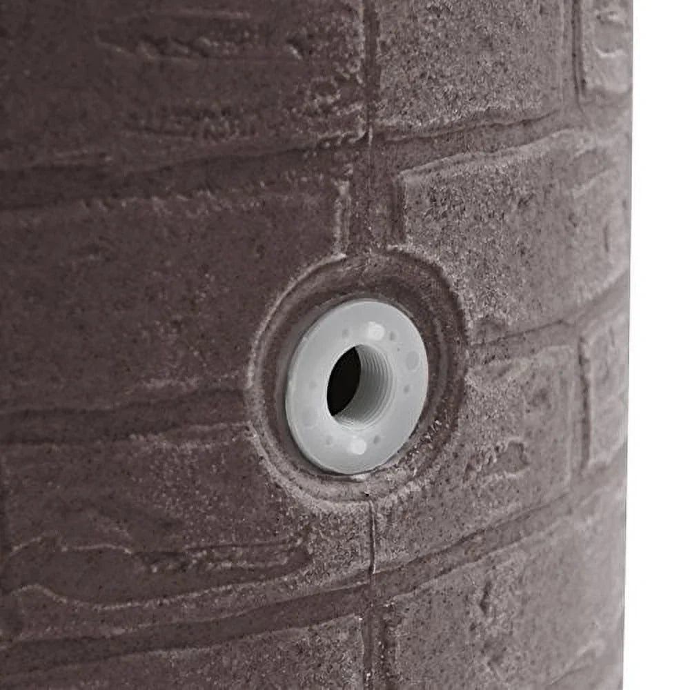 Good Ideas Impressions Downton Rain Saver Rain Barrel, 50 Gallon, Dark Granite - IMP-D50-DAR