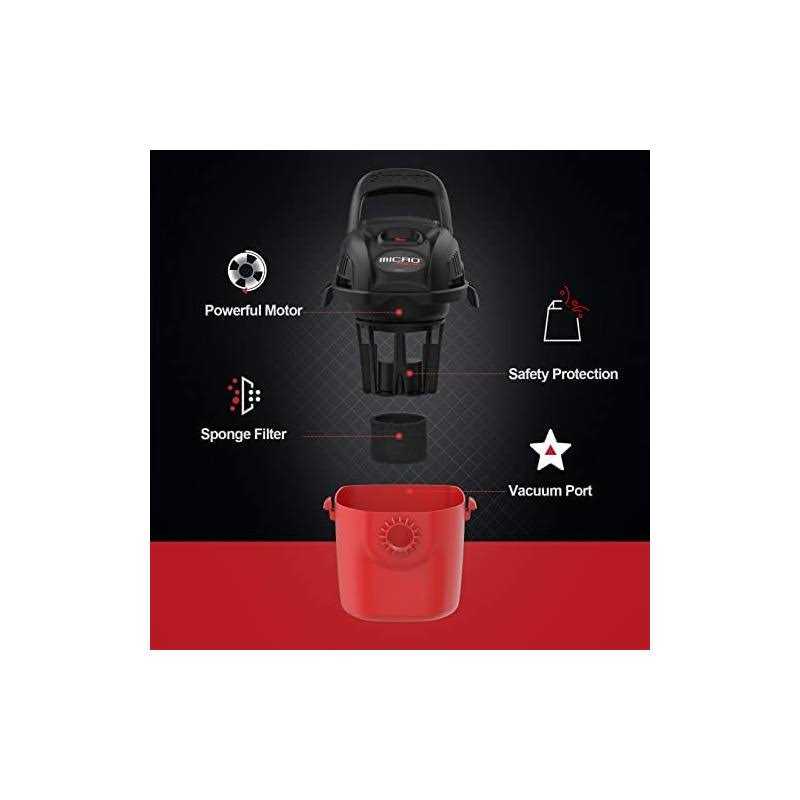 Shop-Vac Micro Wet/Dry Vacuum Portable Compact - 2021000
