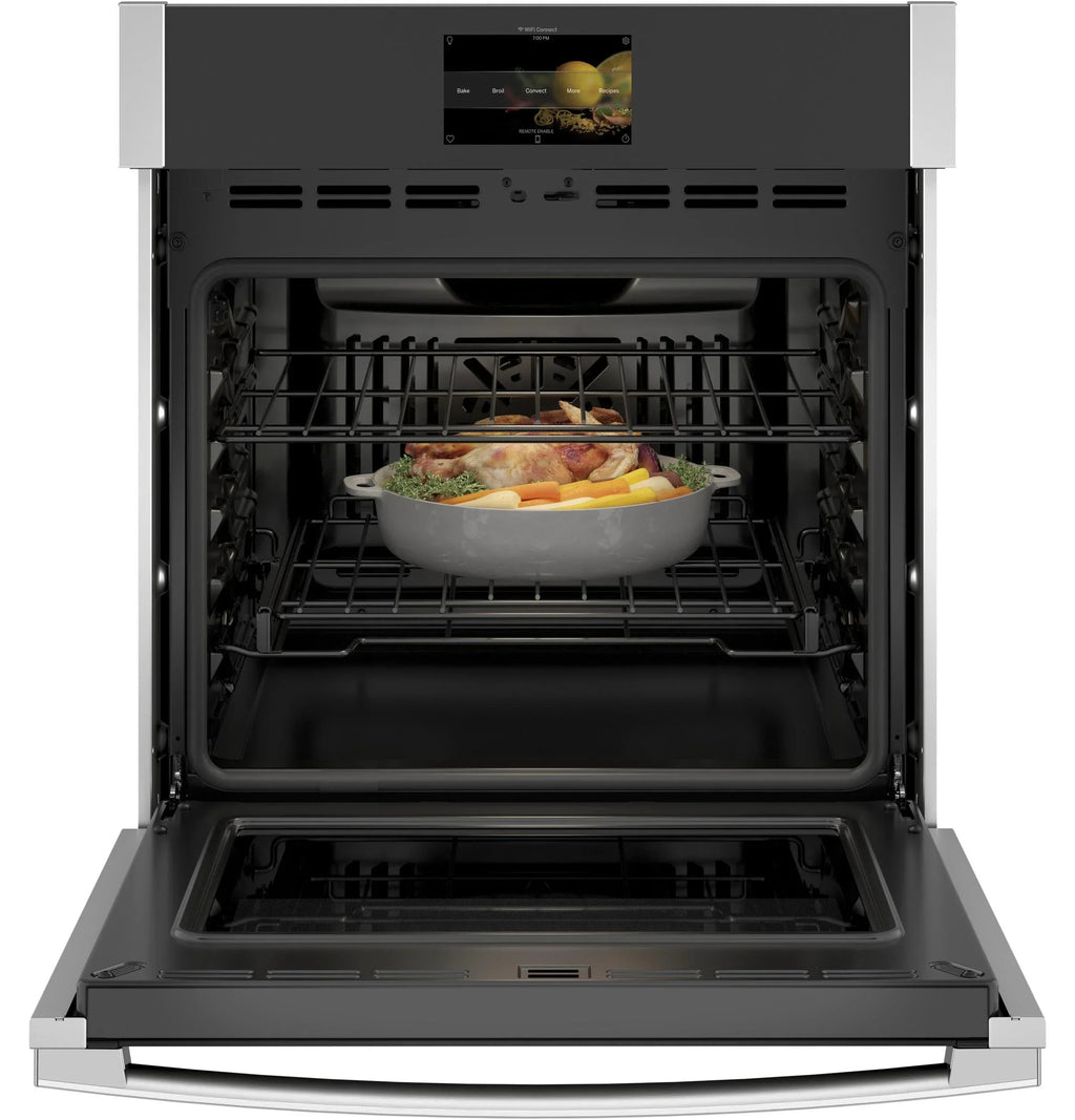 GE APPLIANCES Single Wall Electric Oven, Black Stainless Steel - PKS7000SNSS