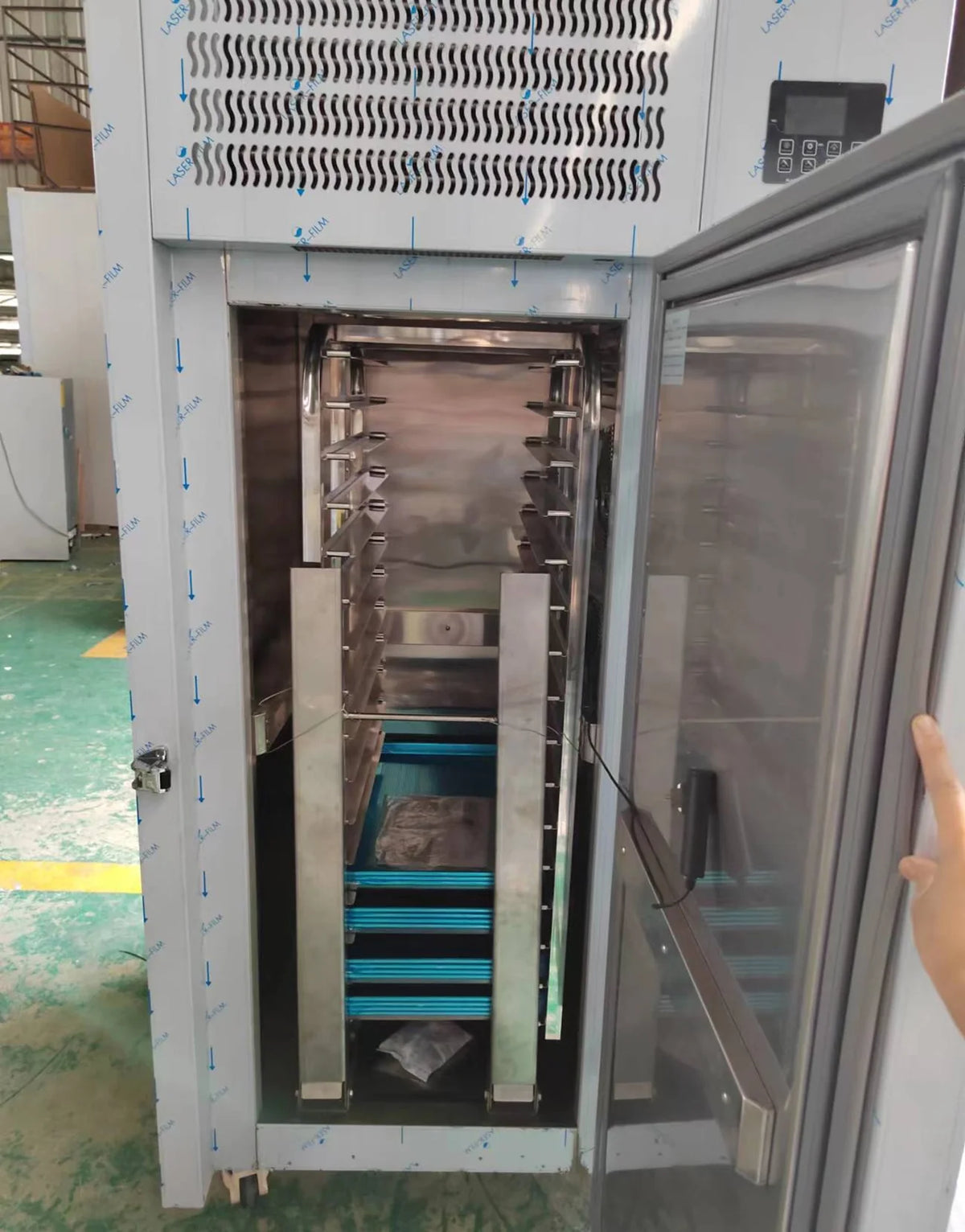 Kolice Commercial 15-Tray 615L Blast Chiller and Freezer With Trolley Cart, 220V, -40F