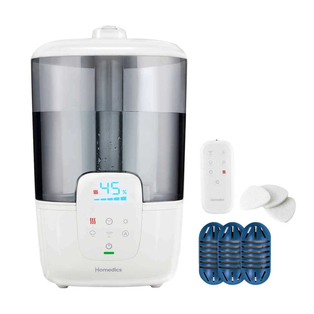 Homedics Warm/Cool Mist Ultrasonic Humidifier With UV-C Technology And Remote