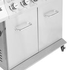 Stainless Steel 6-Burner Gas Grill - 74,000 BTU With Sear And Side Burner
