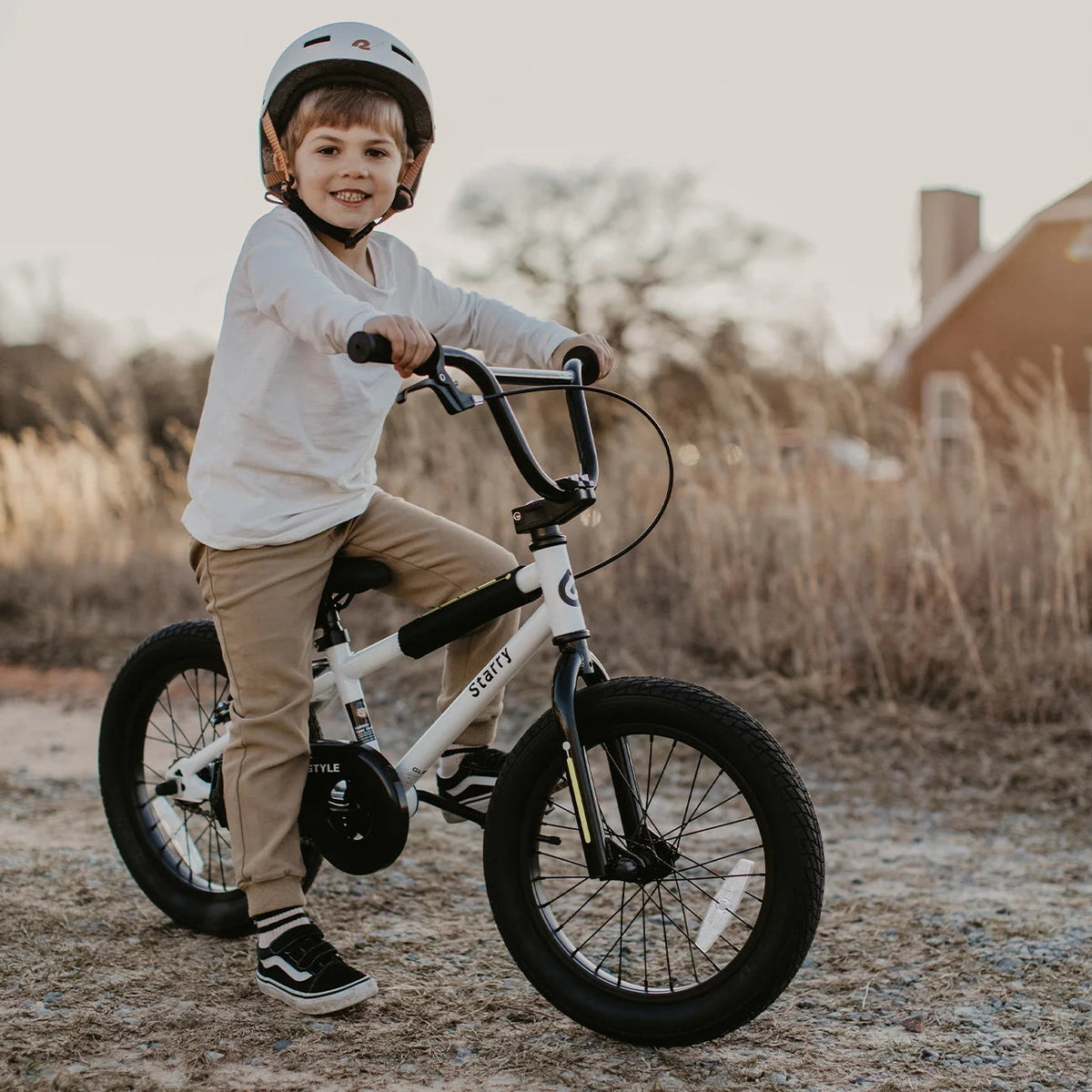 Glerc Kids BMX Style Bicycle 14 Inch Blue With Training Wheels And Coaster Brake