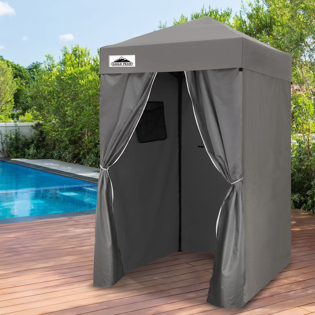 EAGLE PEAK Ultra Compact 4 ft x 4 ft Pop-Up Changing Room Canopy - Flex