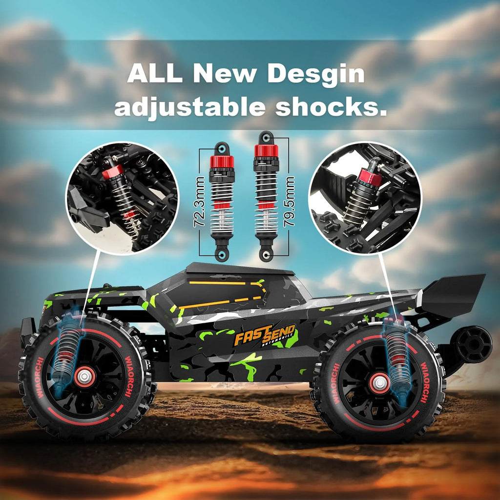 WIAORCHI 1/16 RTR Brushless RC Car 42 mph - 2 Batteries