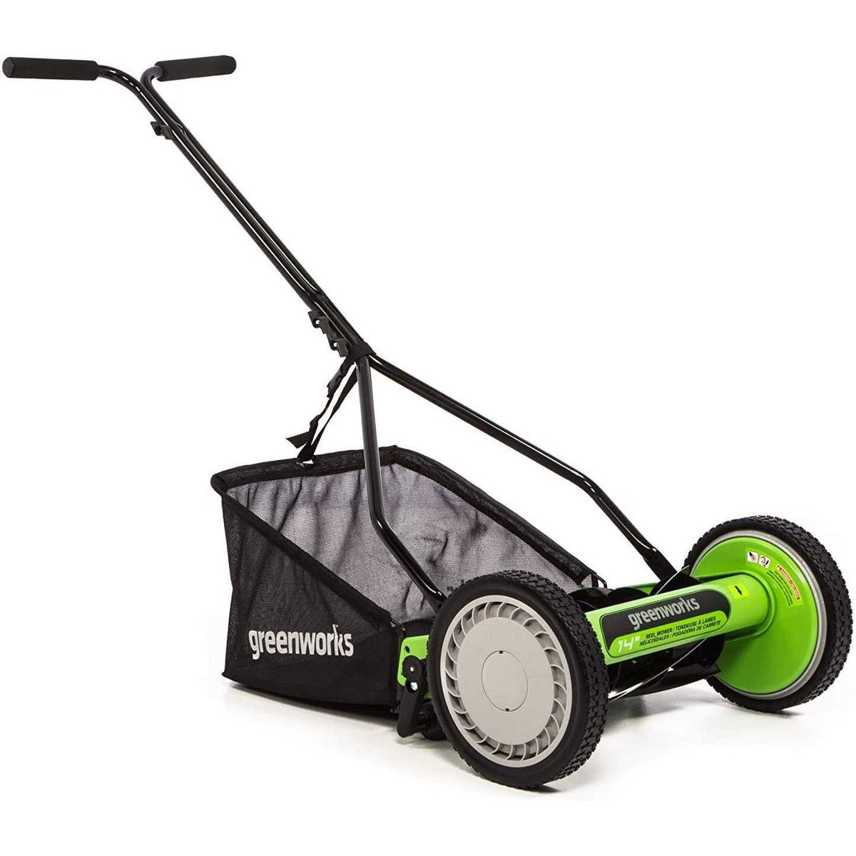 Greenworks 14-Inch 5-Blade Push Reel Lawn Mower - RM1400