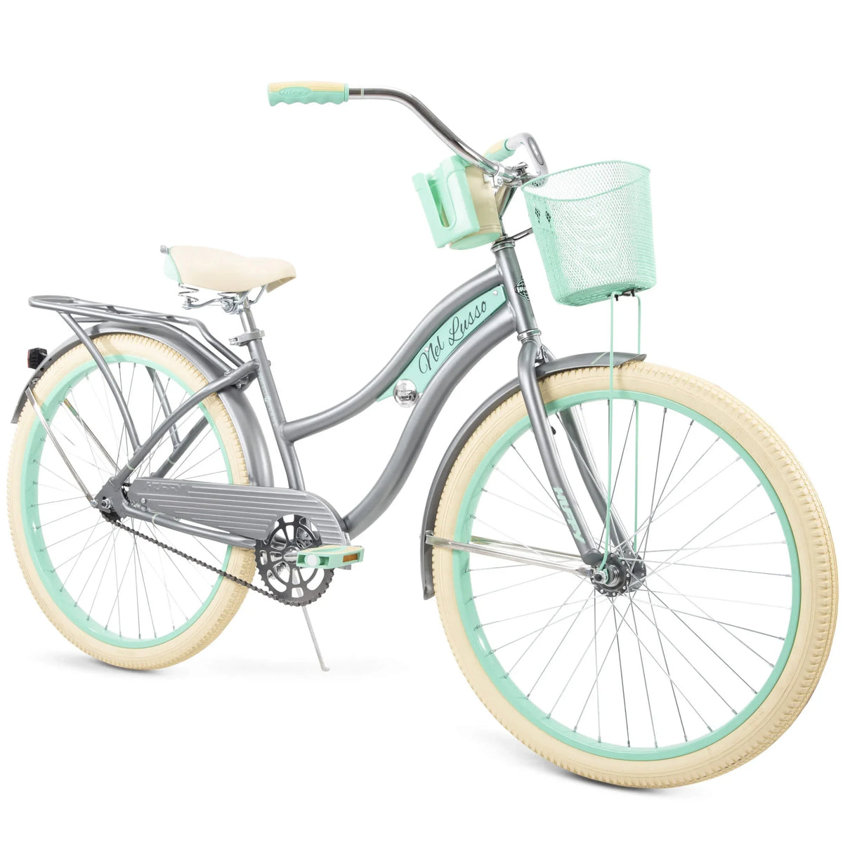 2025 Nel Lusso Classic Cruiser Bike, Women's, Light Blue, 26in