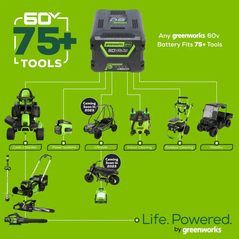 Greenworks Cordless Battery Hedge Trimmer 60V 26 inch With 2.0Ah Battery & Charger