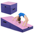 Costway Folding Gymnastics Incline Mat, 48 x 24 x 14 in