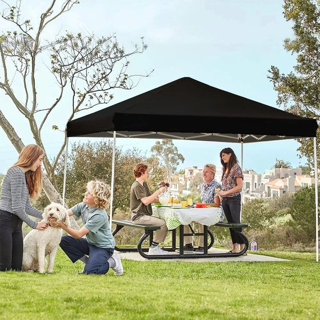 GVDV 10x10 ft Easy Pop Up Outdoor Canopy Tent - Blue