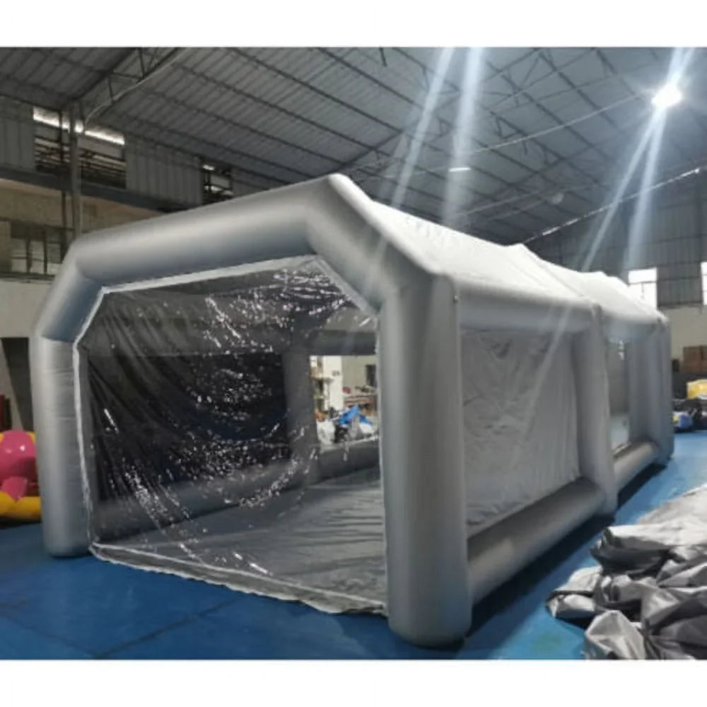 Inflatable Car Paint Spray Booth Work Tent With Filter System 26 x 15 x 10 Ft