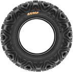ATV UTV All-Terrain Tire Set, 4 Count, 25x8-12 Front, 25x10-12 Rear, 6-Ply - A033 Power.I