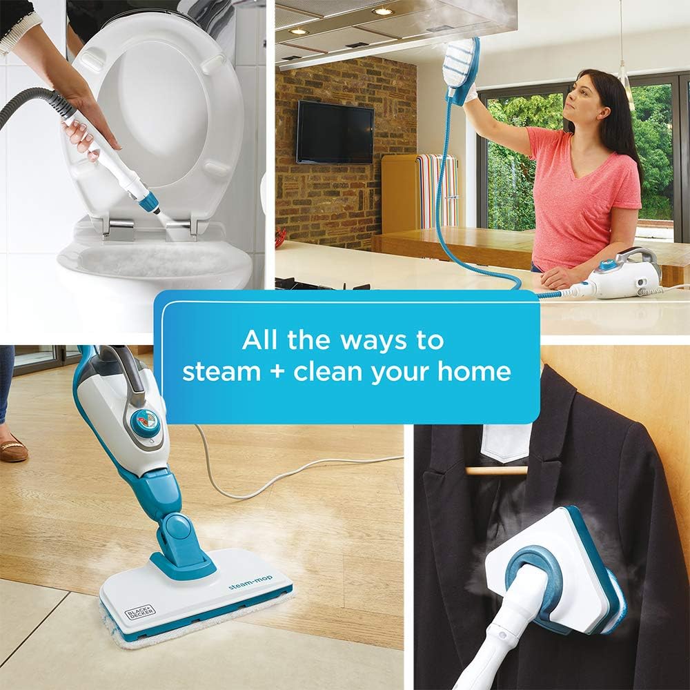 7-in-1 Steam Mop With Steam Gloves And Handheld Steam Device - 1300 Watts