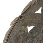 Textured Feather 3-Piece Metal Disc Wall Decor Set - 20in, 17.25in, 14.25in